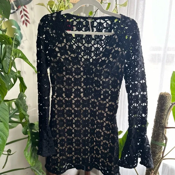 Free People | Dresses | Free People Womens Dress Size Black Crochet Bell Sleeve Dress | Poshmark Free People | Dresses | Free People Womens Dress Size Black Crochet Bell Sleeve Dress | Poshmark